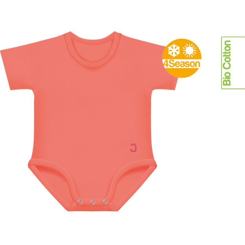 Growing body Bio Cotton 4Season 0-36m coral