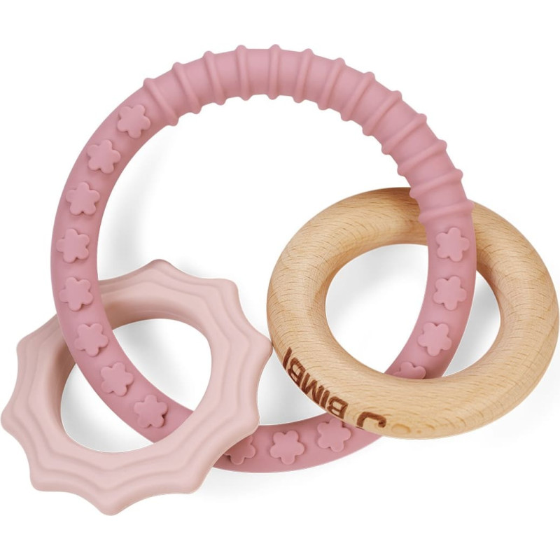 Teether Bite&Play charms gum massager 4m+ star