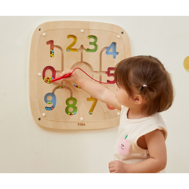 Viga Drewniana Tablica Manipulacyjna Sensoryczna Nauka Liczenia Sorter