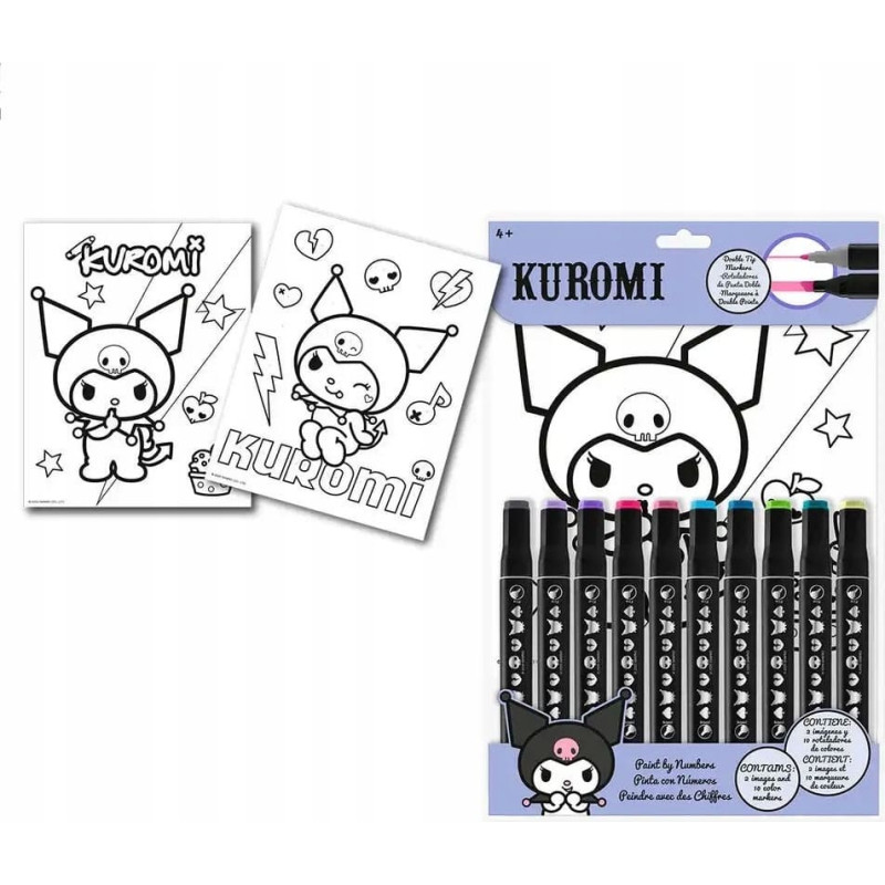 Kids Euroswan - Akcesoria Licencyjne PAINT BY NUMBERS KUROMI