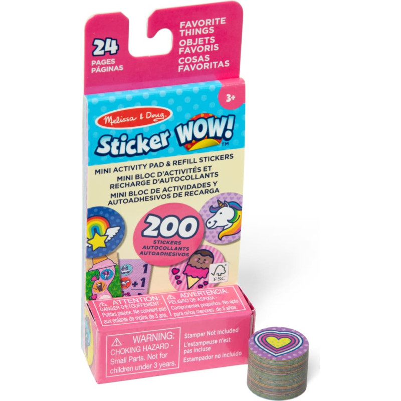 Melissa & Doug STICKER WOW! Lipdukai "Mėgstamiausi dalykai"