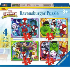 Ravensburger Puzzle 4in1 Spidey & His Amazing Friends