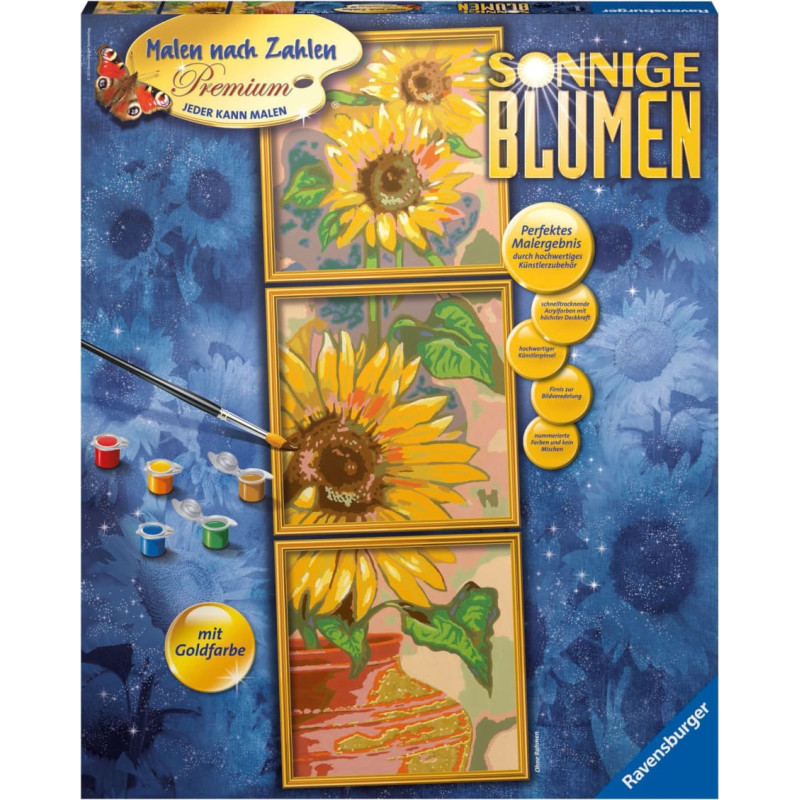 Ravensburger Paint by Numbers &ndash; Sunflowers