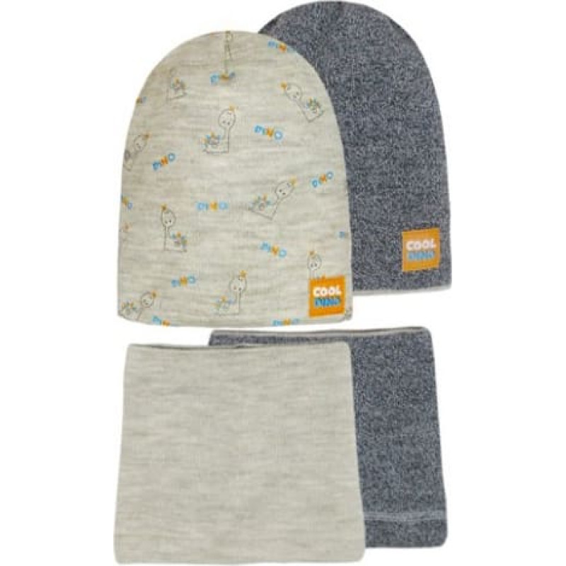 Minikid Cepure divpusējā +snūds COOL DINO 50/52 cm (46-477)