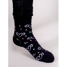 Yo Baby Zeķes frotē 31/34 SKF-0003 black hearts