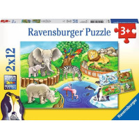 Ravensburger Animals In The Zoo Puzle 2x12 076024