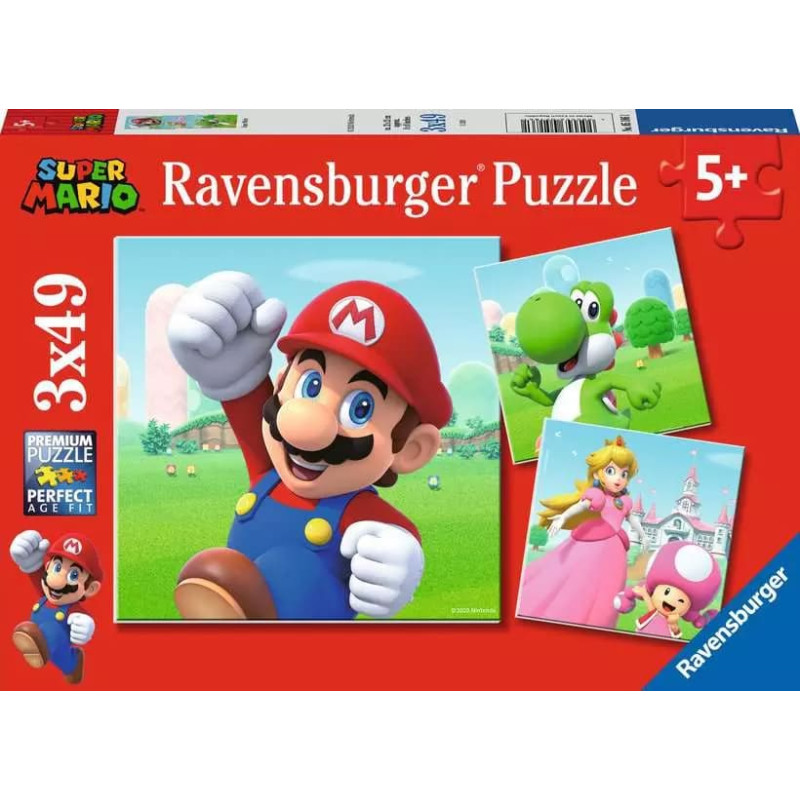 Ravensburger Puzzle 3x49 pcs Super Mario