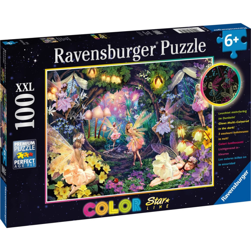 Ravensburger Puzzle 100 pcs Color Studio Fairy Garden
