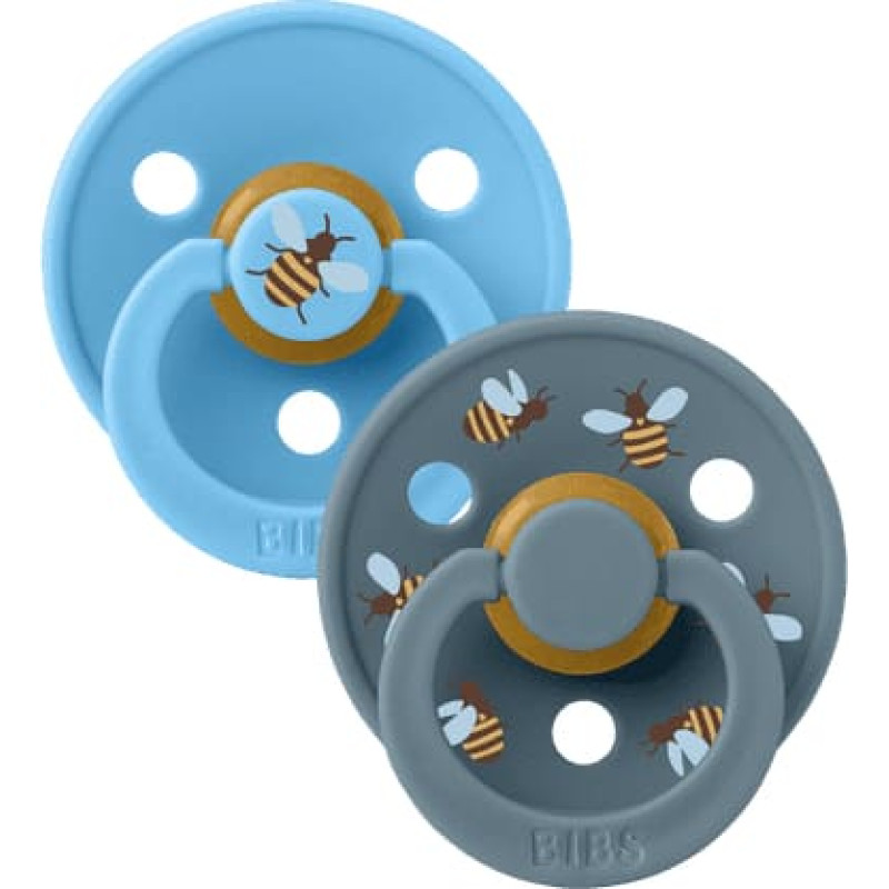 Bibs Studio Collection Colour Round &ndash; Urban Garden Bumblebee Breeze Mix 6-18m 2pcs