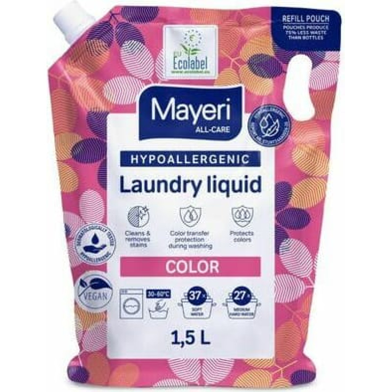 Mayeri Hypoallergenic laundry gel Color 1.5L refill