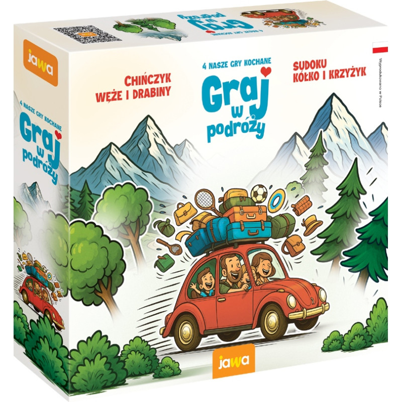 GRA GRAJ W PODRÓŻY - 4 GRY