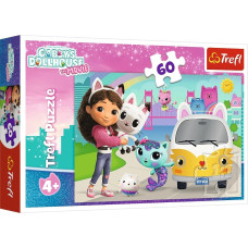 Trefl 17415 Puzzle 60 Gabby i kocie przygody