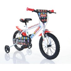 Bimbo Bike Vaikiškas dviratis Bimbo Bike 14" "MONSTER", juodas/raudonas/baltas