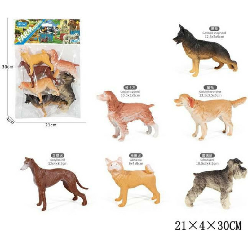 Other 86390  ZWIERZĘTA DOMOWE PSY 6SZT