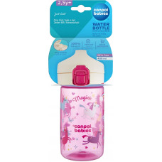 Canpol 56/624_pin Bidon na wodę dla dzieci od 2,5 r.ż. JUNIOR r&oacute;żowy