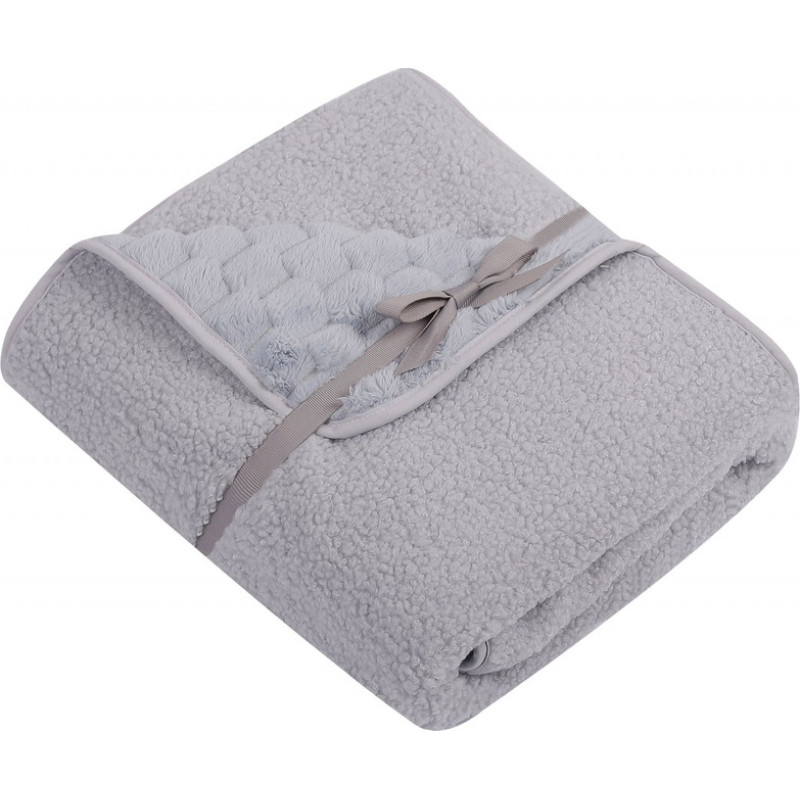 Duet Baby Blanket - 675 - double - CUBE / BOCULA - GREY - size 80x90 cm