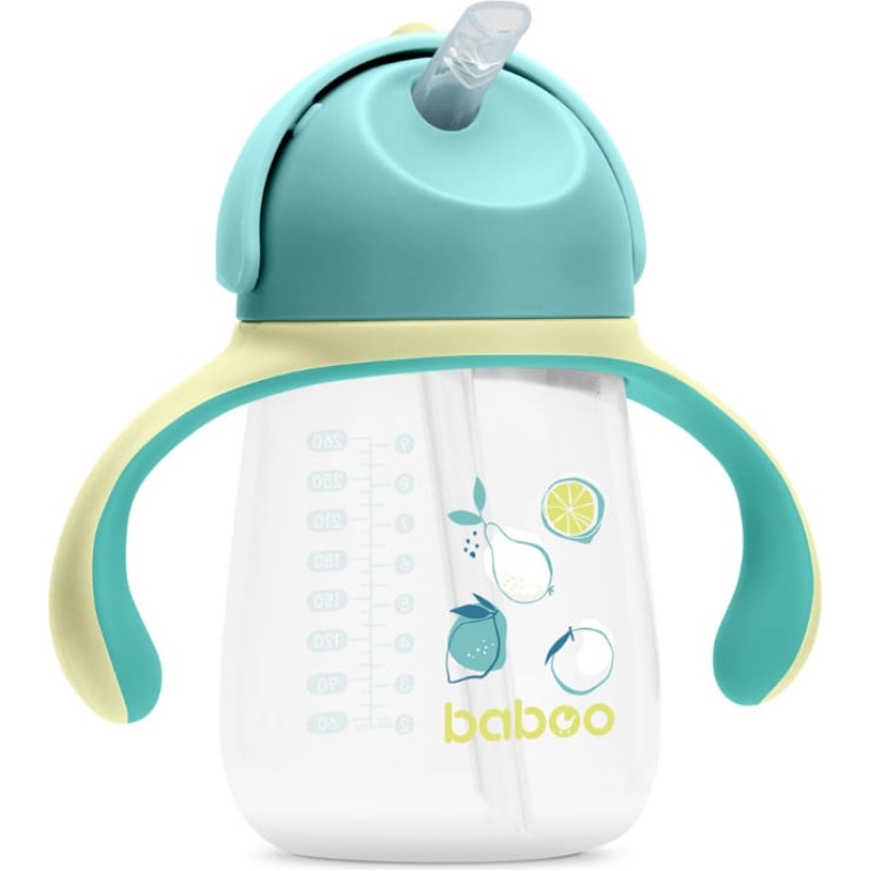 Baboo Silicone Straw Cup LAGOON FIESTA, 260 ml