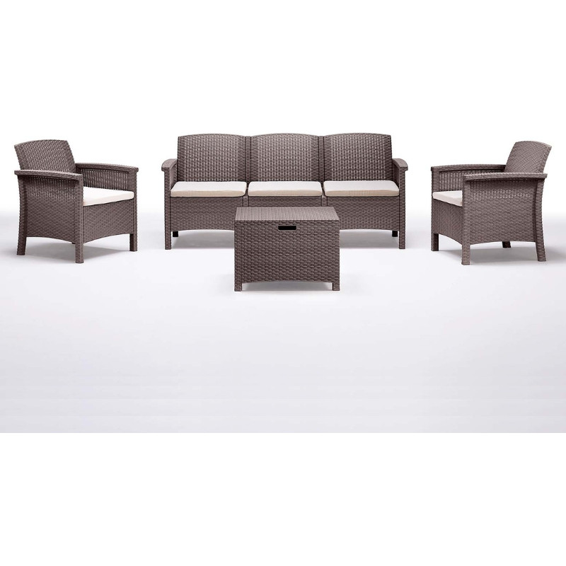 BICA Lauko baldų komplektas VENEZIA 3 SMĖLINIS