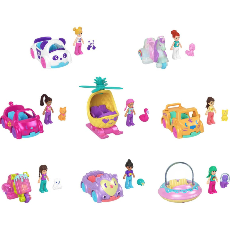 Polly Pocket Pollyville Single Car Asst 1pc