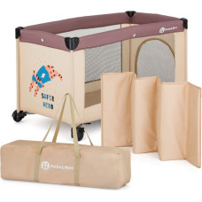 Petite&Mars kelioninė lovytė, modelis 17639, 1 lygis, KOOT, TIGER SUPER HERO