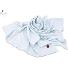 Miminu KIECZMERSKI Kocyk 75x100 cm MIMINU SOFT interlock bawełna 100% błękit