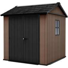 Keter sodo sandėliukas Newton Plus 7×7,5, rudas