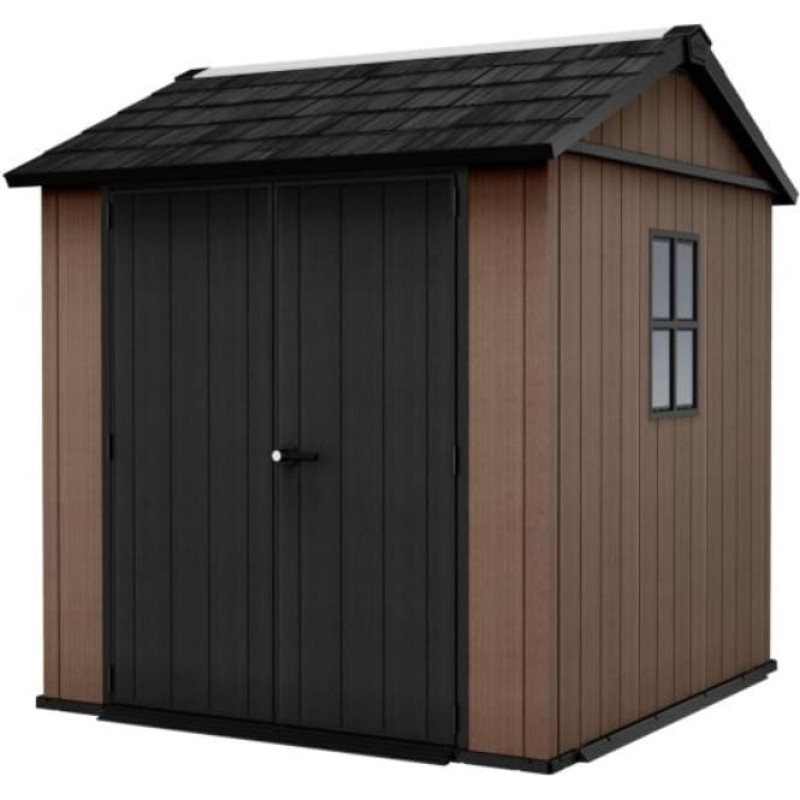 Keter sodo sandėliukas Newton Plus 7×7,5, rudas