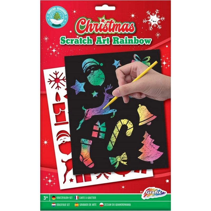 Grafix kraapimiskunst Jõulud 4 lehte