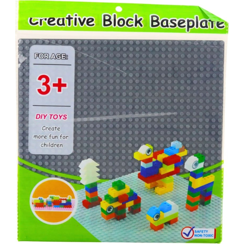 Alusplaat ehitusklotsidele 25,5 x 25,5 cm, hall