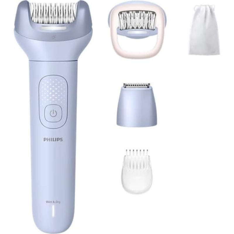 Philips 8000 sērijas epilators mitrai un sausai epilē&scaron;anai (5 piederumi), zils - BRE711/00