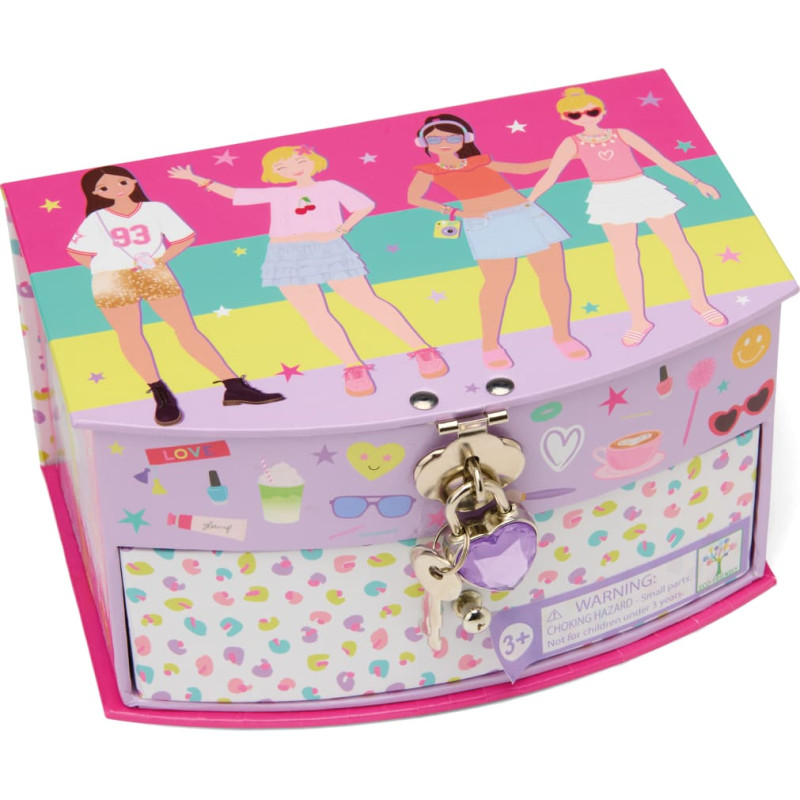 Floss & Rock Užrakinama papuo&scaron;alų dėžutė, Super draugės