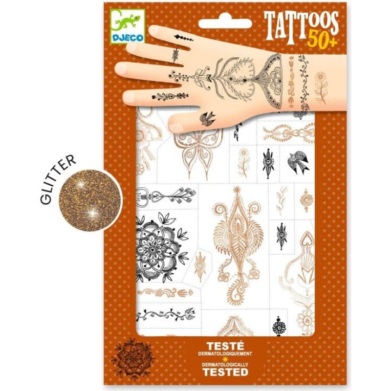 Djeco Tatuiruotės - Rytų ra&scaron;tai (50+ tatuiruočių)