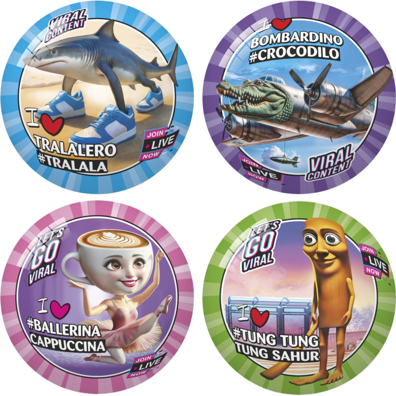 PIŁKA GUMOWA LICENCYJNA BRAINROT