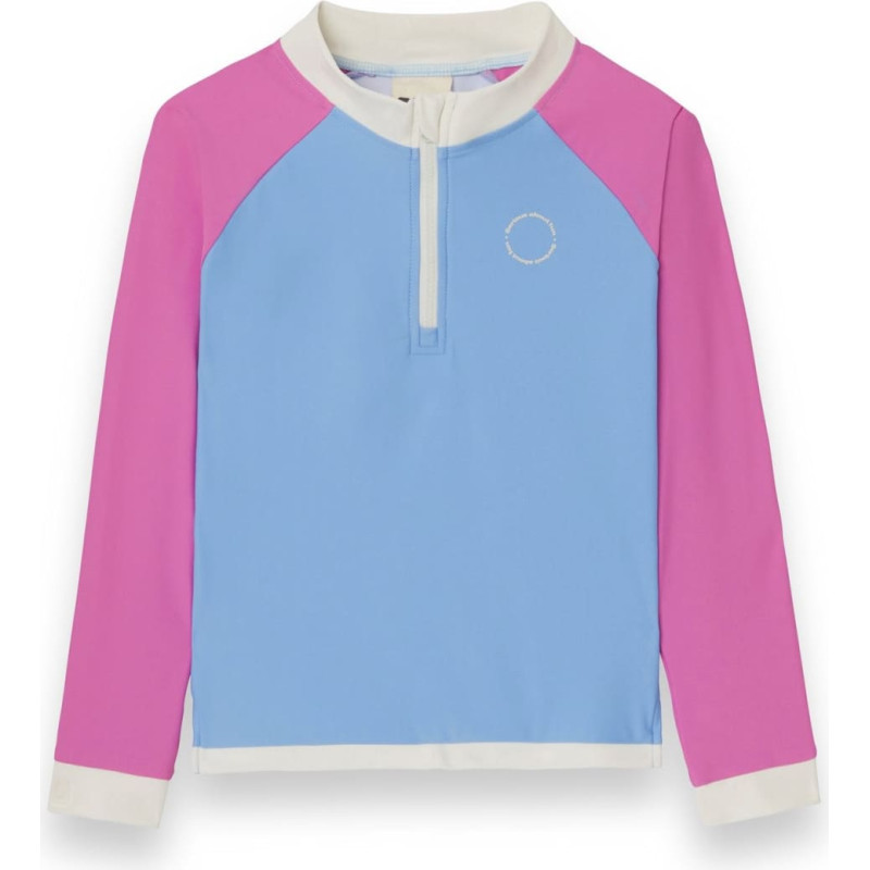 Kietla ICONIC swim T-shirt with UPF 50+ sun protection fabric and UV sensor, for ages 6-8, Purple Pink