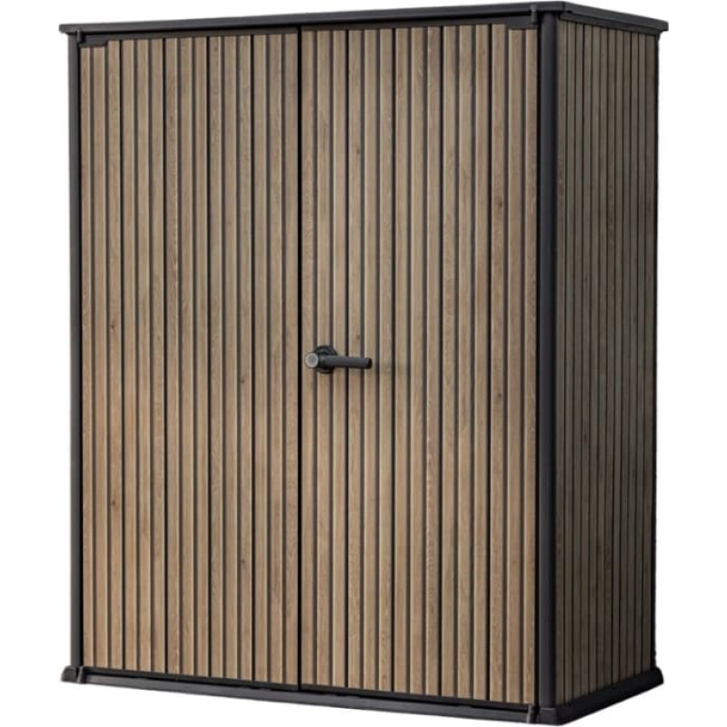 Keter Dārza šķūnītis Deco Vertical Shed silti brūns tonis
