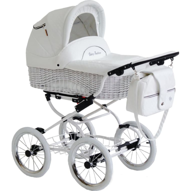 Baby Fashion SCARLETT Universal stroller 2in1, BW-1 White