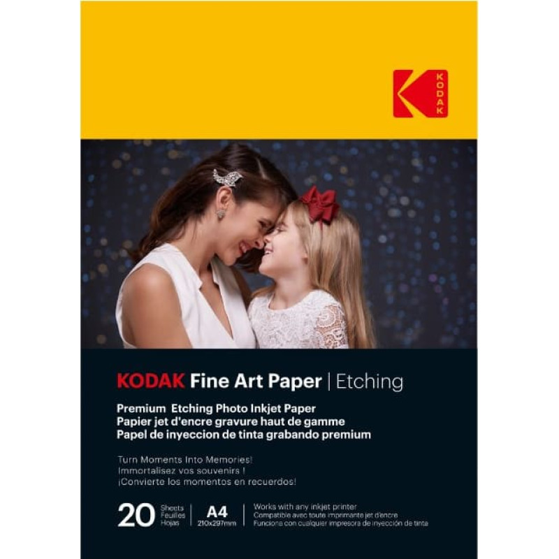 Kodak Fine Art Paper Etching  A4 210 x 297 mm x 20 Sheets