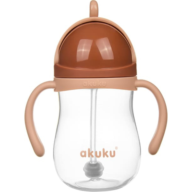 Akuku A0729 Bidon ze słomką z odważnikiem MOKKA