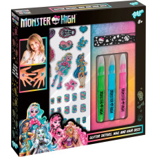 Totum “Monster High” kūrybinis nagų, kūno ir plaukų dekoravimo rinkinys, 560109