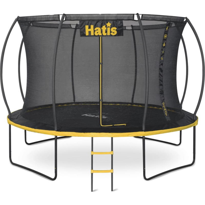 Batuts HATIS 3,66 m. ar iekšējo drošības tīklu un pakāpieniem