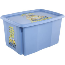 Keeeper Kaste ar vāku 45L Karolina &ldquo;Minions Happiness&rdquo; 55,5x40x30cm gai&scaron;i zila