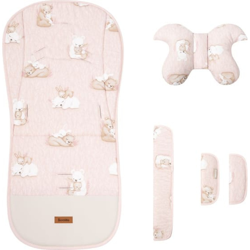 Sensillo STROLLER INSERT DELUXE MUSLIN BEAR AND RABBIT
