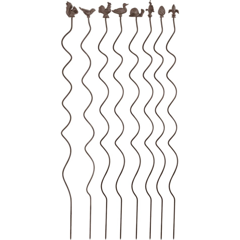 Augu balstu komplekts, 8gab., 125 cm