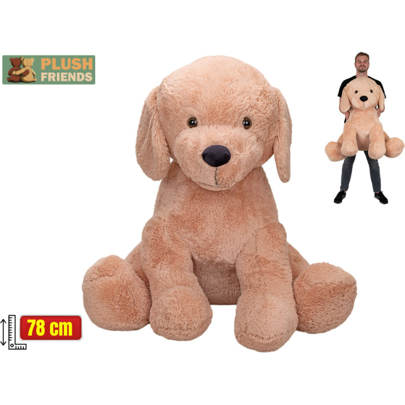 Mikro Hracky Plush toy - 03159 - DOG - BEIGE - 78 cm
