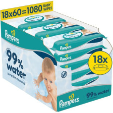 Pampers Aqua mitrās salvetes zīdaiņiem, 18 iepak., 1080 gab. - 80871792