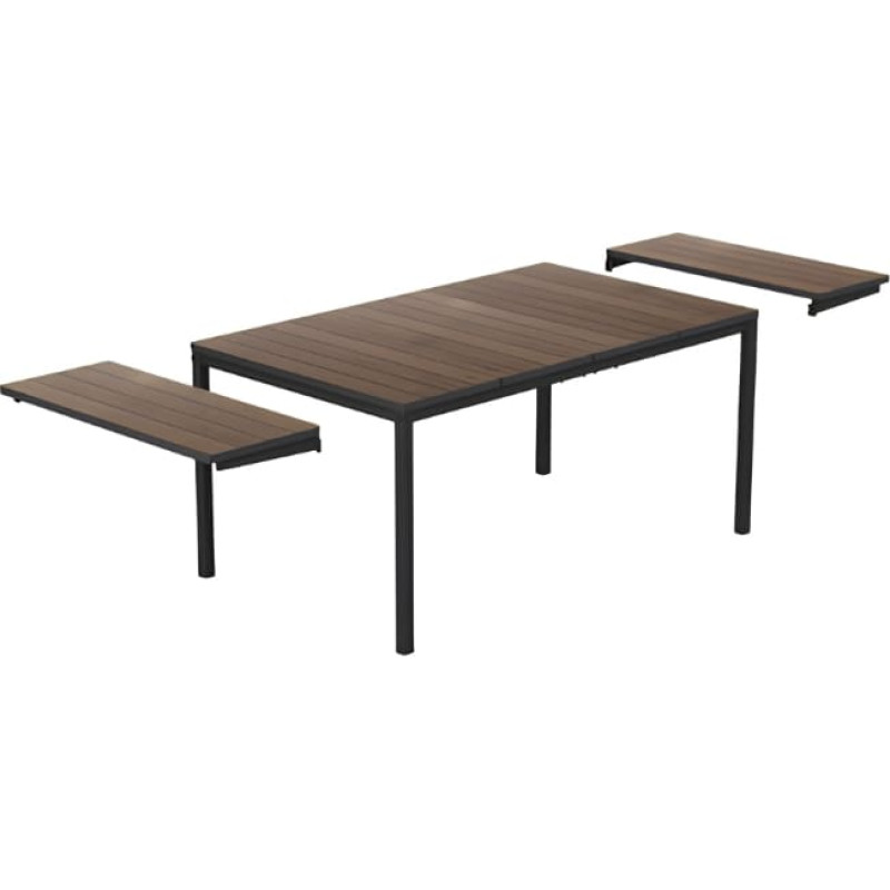 Keter Dārza galds pagarināms Deco Porto Nova Extendable 200-280 valrieksts/melns