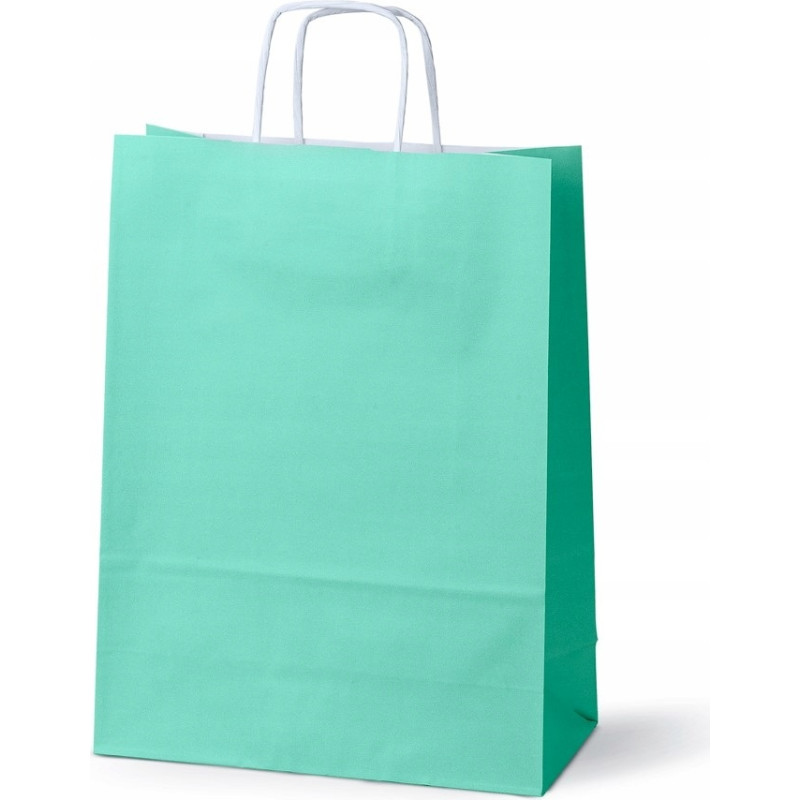 TORBA NA PREZENTY A4 PASTELOWA ZIELONA