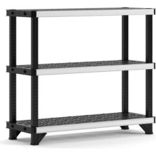 Keter 3 līmeņu plaukts Fused 122,1x45,7x105,8cm melns