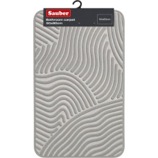 Sauber Vannas istabas paklājs 50x80cm gai&scaron;i pelēks/sudrabains