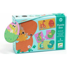 DJECO Dviejų dalių dėlionė – Kiaušiniai (12 vnt.) DJ08193